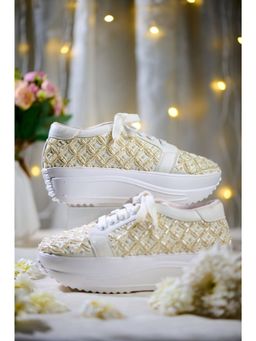 House of Vian - White Elysian Pearl Sneakers