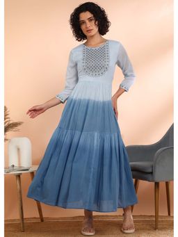 Maaesa - Blue Ombre Maxi Dress