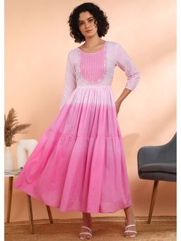 Maaesa - Pink Ombre Maxi Dress
