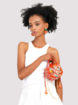 APT FOREVER - Colour Pop Potli Bag-Red