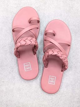 Postcard - Milan Slip On Flats In Pink