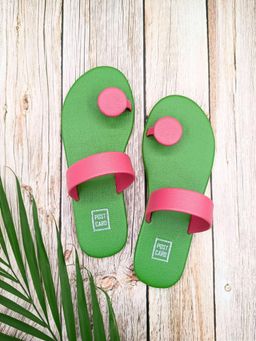 Postcard - Sunflower Slip On Flats In Pink