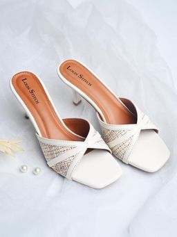 Louis Stitch - Women White Slip-On Stiletto Heels