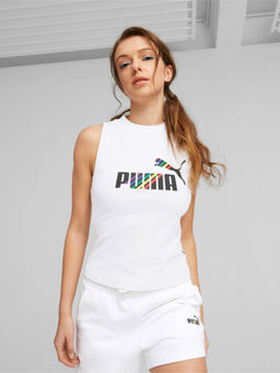 Puma - Ess+ Love Is Love Womens White Tank Top