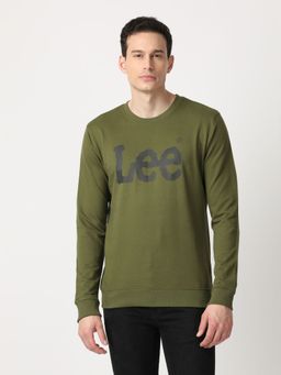 Lee - Men Green Logo Sweatshirt