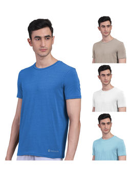 FREECULTR - Mens Bamboo Undershirt Anti Microbial Lounge Wear T-shirt (Pack of 4)