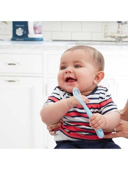 Beaba - 1st Stage Silicone Spoon - Misty Green (6-12 months)