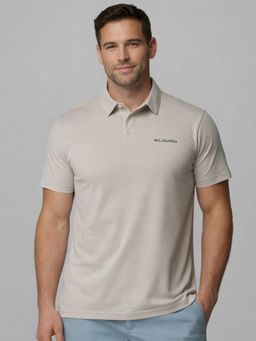 Columbia - Men Parsons Point Beige Polo T-Shirt