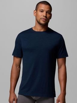 Columbia - Men Merino Wool Navy Blue T-Shirt