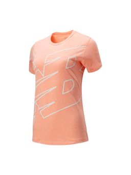 New Balance - Women Half Sleeves Orange T-Shirt
