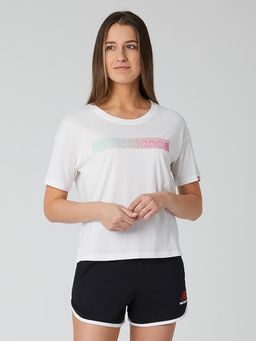 New Balance - Women Half Sleeves White T-Shirt