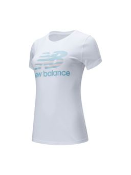 New Balance - Women Half Sleeves White T-Shirt