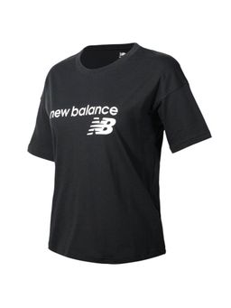 New Balance - Women Half Sleeves Black T-Shirt