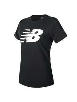 New Balance - Women Half Sleeves Black T-Shirt