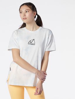 New Balance - Women Half Sleeves White T-Shirt