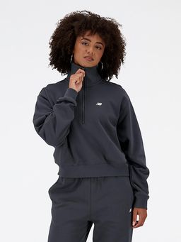 New Balance - Women Full Sleeves Black Sweatshirt