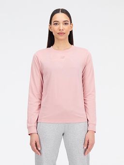 New Balance - Women Full Sleeves Pink Sweatshirt