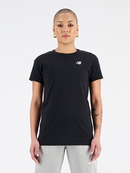 New Balance - Women Half Sleeves Black T-Shirt