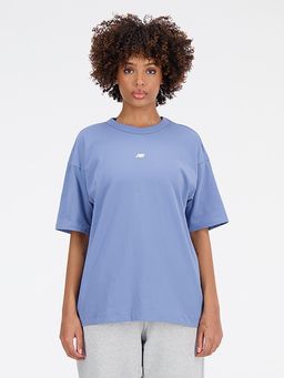 New Balance - Women Half Sleeves Blue T-Shirt