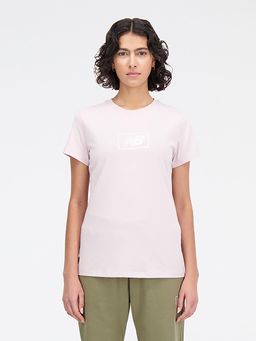 New Balance - Women Half Sleeves Pink T-Shirt