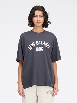 New Balance - Women Half Sleeves Black T-Shirt