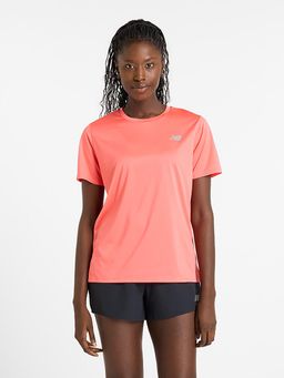 New Balance - Women Half Sleeves Peach T-Shirt