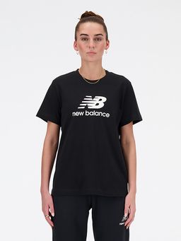 New Balance - Women Half Sleeves Black T-Shirt (2XL)