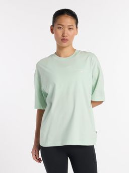 New Balance - Women Half Sleeves Green T-Shirt