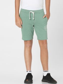 Jack & Jones Junior - Green Mid Rise Sweatshorts