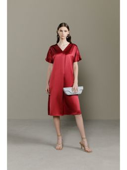 Perona - Madeline Reet Red Luxe Midi