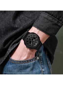 CARLINGTON - Velocity Series Black Analog-Digital Sports Watch (8120) (M)