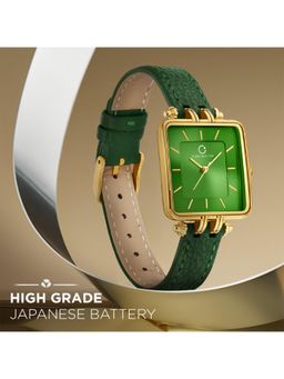 CARLINGTON - Aura Series Green Analog Women Wrist Watch (209) (M)