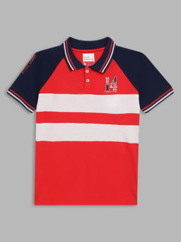 Blue Giraffe - Boys Multi Printed Polo T-shirt