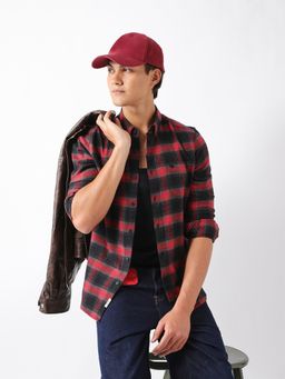 The Bear House - Red Cotton Checks Shirt
