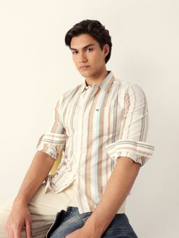 The Bear House - Multi-Color Cotton Stripes Shirt