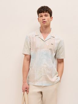 The Bear House - Multi-Color Polyester Printed Shirt