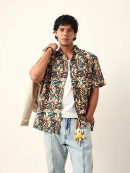 The Bear House - Multi-Color Viscose Rayon Printed Shirt