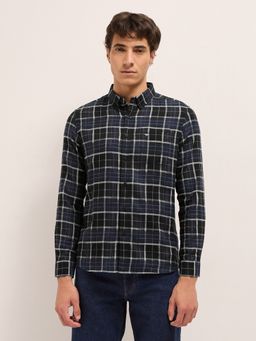 The Bear House - Blue Cotton Checks Shirt
