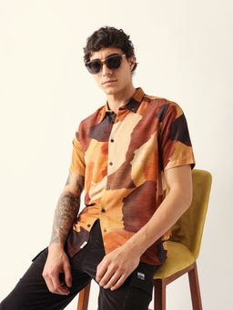 The Bear House - Multi-Color Viscose Rayon Printed Shirt