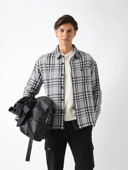 The Bear House - Black Cotton Checks Shirt