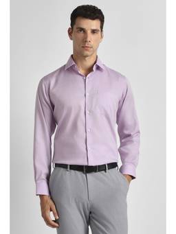 Van Heusen - Purple Cotton Solid Shirt