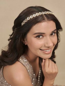 Hair Drama Co. - Crystals Gold Plated Mathapatti