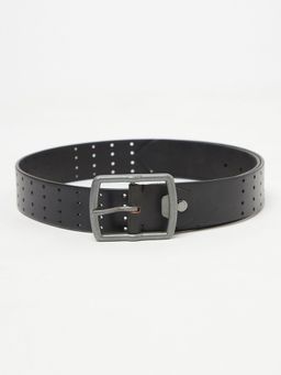Cantabil - Solid Black Casual Belt