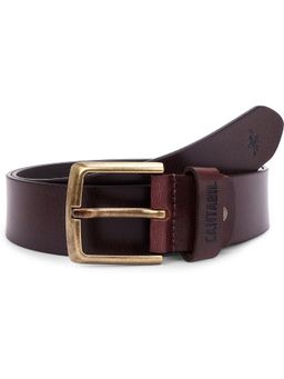 Cantabil - Solid Dark Brown Casual Belt