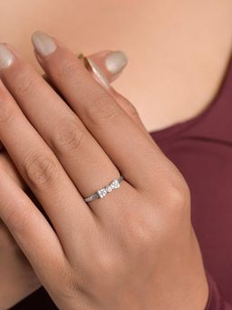 CLARA - Women 925 Sterling Silver Parma Bow Tie Adjustable Ring