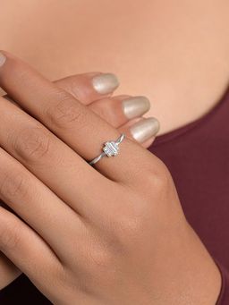CLARA - Women 925 Sterling Silver Turin Step Adjustable Ring