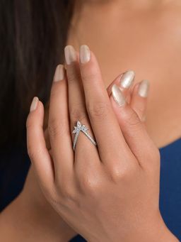 CLARA - Women 925 Sterling Silver Vanki Tiara Ring