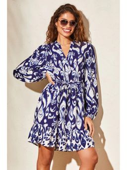 Lipsy - Printed Mini Smock Shirt Dress