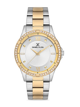 Daniel Klein - Silver Color Stainless Steel Strap Watch for Women DK.1.13163-4