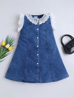 Bright Star Kids Wear - Girls Denim Dress